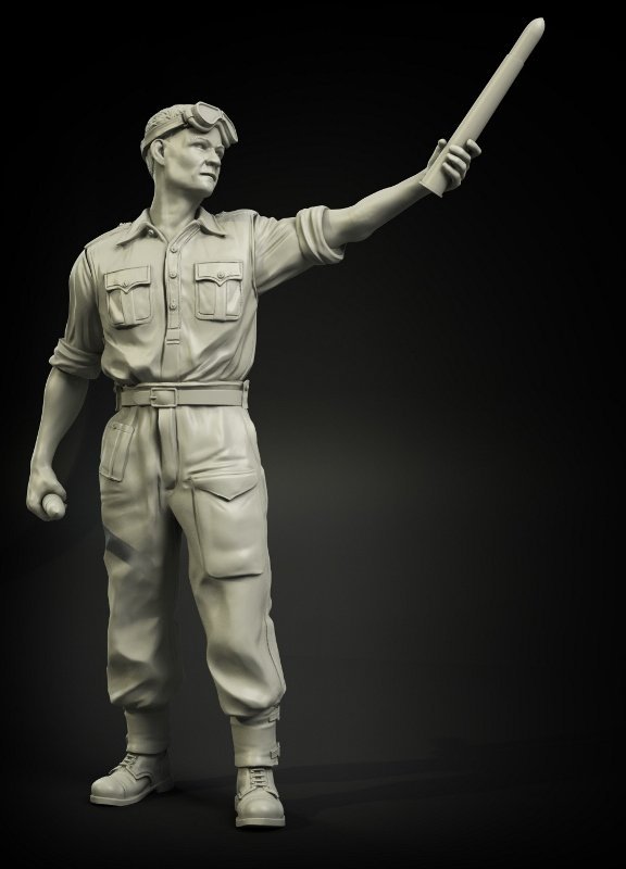 Panzer Art FI35-030 British RAC North Africa loading 2pdr ammo soldier No.1 1/35 – imagen 2