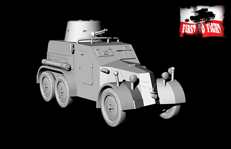 First To Fight PL095 Panzerspähwagen 30(t) Tatra OA vz 30 1/72 – Bild 3