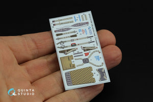 Quinta Studio QD32121 MiG-21UM 3D-Printed &amp;amp; coloured Interior on decal paper (Trumpeter) 1/32 – immagine 13