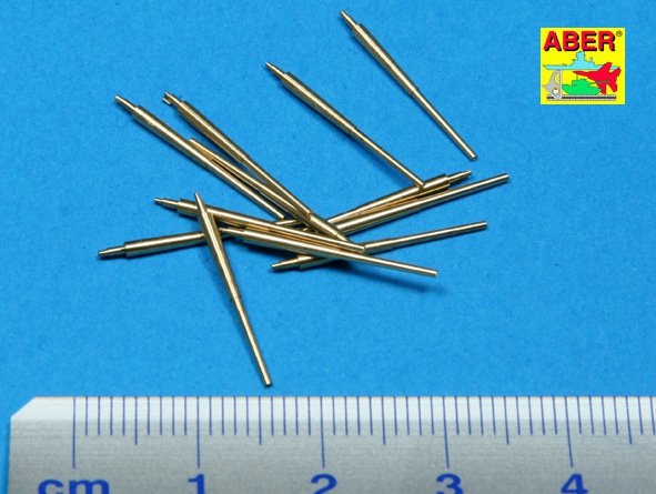 Aber 350L-12 Set of 12 pcs 150 mm barrels for German ships: Bismarck, Tirpitz, Scharnhorst, Gneisenau 1/350 – imagen 3