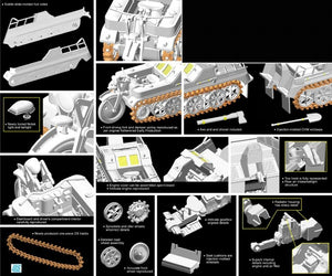 Dragon 6341 Sd.Kfz.2 Kettenkrad Early Production w/Infanteriekarren 1/35 – zdjęcie 2