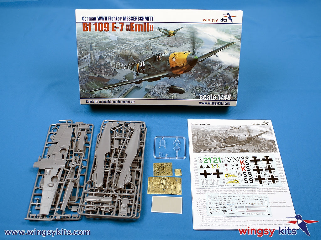 Wingsy Kits D5-11 German WWII Fighter MESSERSCHMITT Bf 109 E-7 1/48 – imagen 2