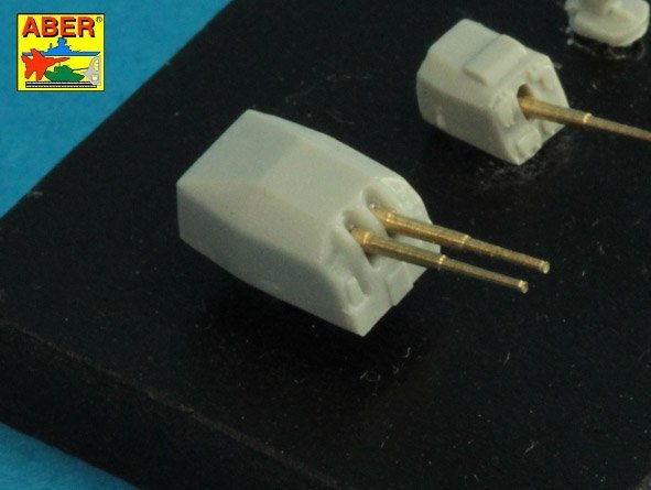 Aber 1/700L-34 Set of Barrels for Narvic classe destroyers type 1936A: 150mm x 5; 37mm x 8; 37mm(M42) x 10; 1/700 – immagine 4