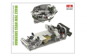 Maquette Rye Field M4A3 76W HVSS Sherman, échelle 1/35, avec intérieur complet – image 7