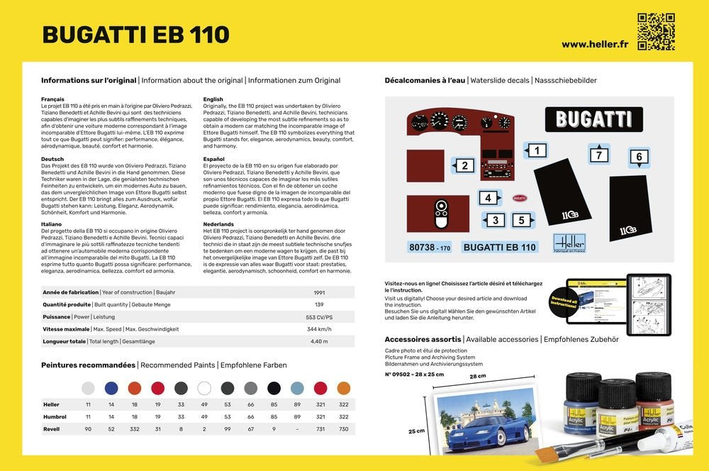 Heller 80738 BUGATTI EB 110 1/24 – immagine 2
