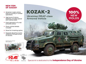 ICM 35014 Kozak-2 Ukrainian MRAP-class Armored Vehicle 1/35 – immagine 2
