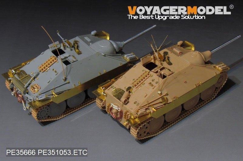 Voyager Model PE351053B WWII German Sd.Kfz.138/2 Hetzer Tank Destroyer Late Version (B ver include Gun Barrel) For ACADMY 13230/13277 1/35 – immagine 20