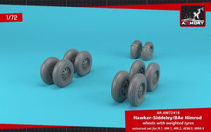 Armory Models AW72418 BAe Nimrod wheels w/ weighted tires 1/72 – Bild 4