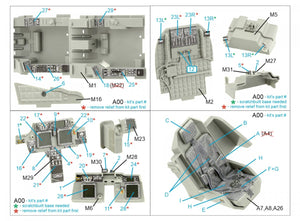 Quinta Studio QD35099 AH-64E 3D-Printed &amp;amp; coloured Interior on decal paper (Takom) 1/35 – immagine 2