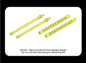 Aber A32017 Set of 2 cal .50 (12,7mm) standard barrels for US aircraft machine guns Browning M2 1/32 – immagine 7