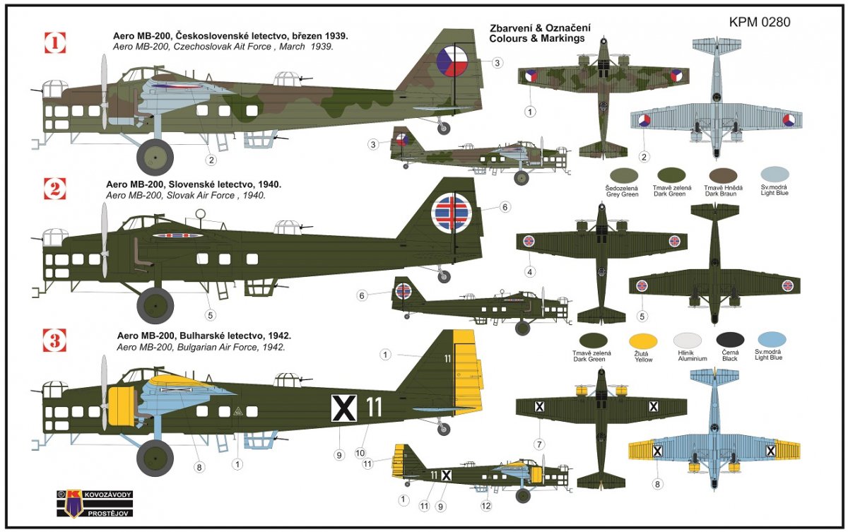 Kovozavody Prostejov KPM0280 Aero MB-200 1/72 – imagen 2