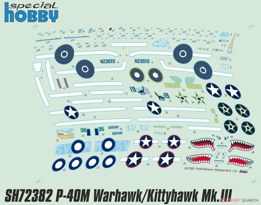 Special Hobby 72382 P-40M Warhawk / Kittyhawk Mk.III 1/72 – immagine 8