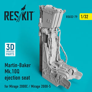 RESKIT RSU32-0079 MARTIN-BAKER MK.10Q SIÈGE ÉJECTIONNABLE POUR MIRAGE 2000C/MIRAGE 2000-5 1/32