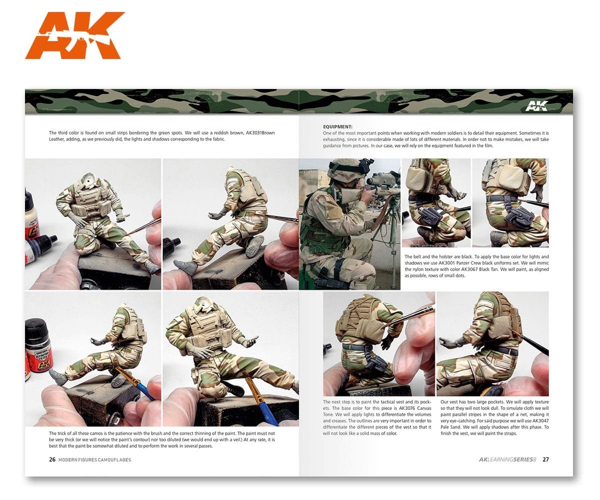 AK Interactive AK247 AK LEARNING 08: MODERN FIGURES CAMOUFLAGES (English) – zdjęcie 8