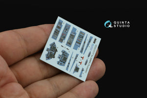 Quinta Studio QD+72177 Su-30MKK 3D-Printed &amp;amp; coloured Interior on decal paper (Trumpeter) (with 3D-printed resin part) 1/72 – immagine 9