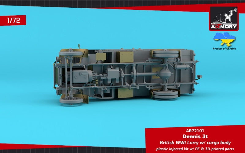 Armory Models 72101 Dennis 3t Lorry, British WWI lorry w/ flatbed cargo body 1/72