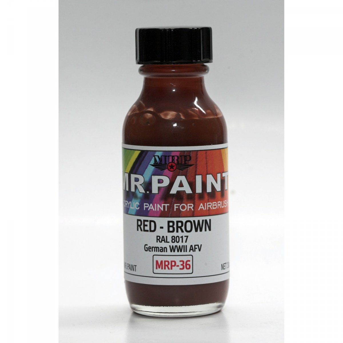 MR. Paint MRP-036 Red Brown RAL 8017 WWII German AFV 30ml – immagine 2