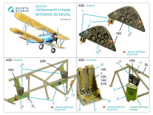 Quinta Studio QD32168 Pt-17 Kaydet Intérieur coloré imprimé en 3D sur papier décalcomanie (Roden) 1/32 – image 2