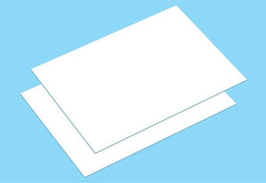 Tamiya 70215 Heat Shrinking PLA-PLATE B6 Size (White / 2pcs.) deseczki białe 2szt
