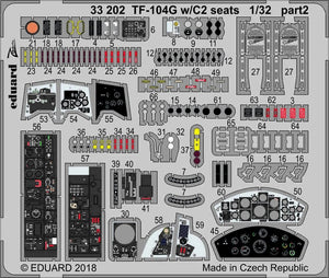 Eduard 33202 TF-104G w/ C2 seats ITALERI 1/32 – immagine 2