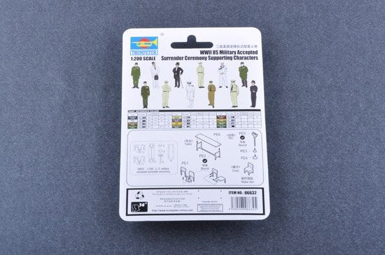 Trumpeter 06632 WWII US Military Accepted Surrender Ceremony Supporting Characters 1/200 – immagine 2