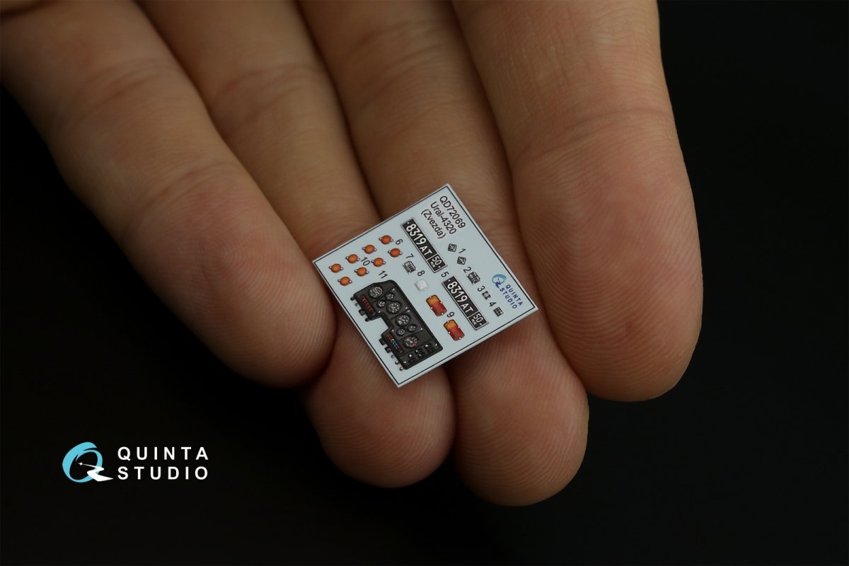 Quinta Studio QD72069 Ural-4320 3D-Printed &amp;amp; coloured Interior on decal paper (Zvezda) 1/72 – immagine 2