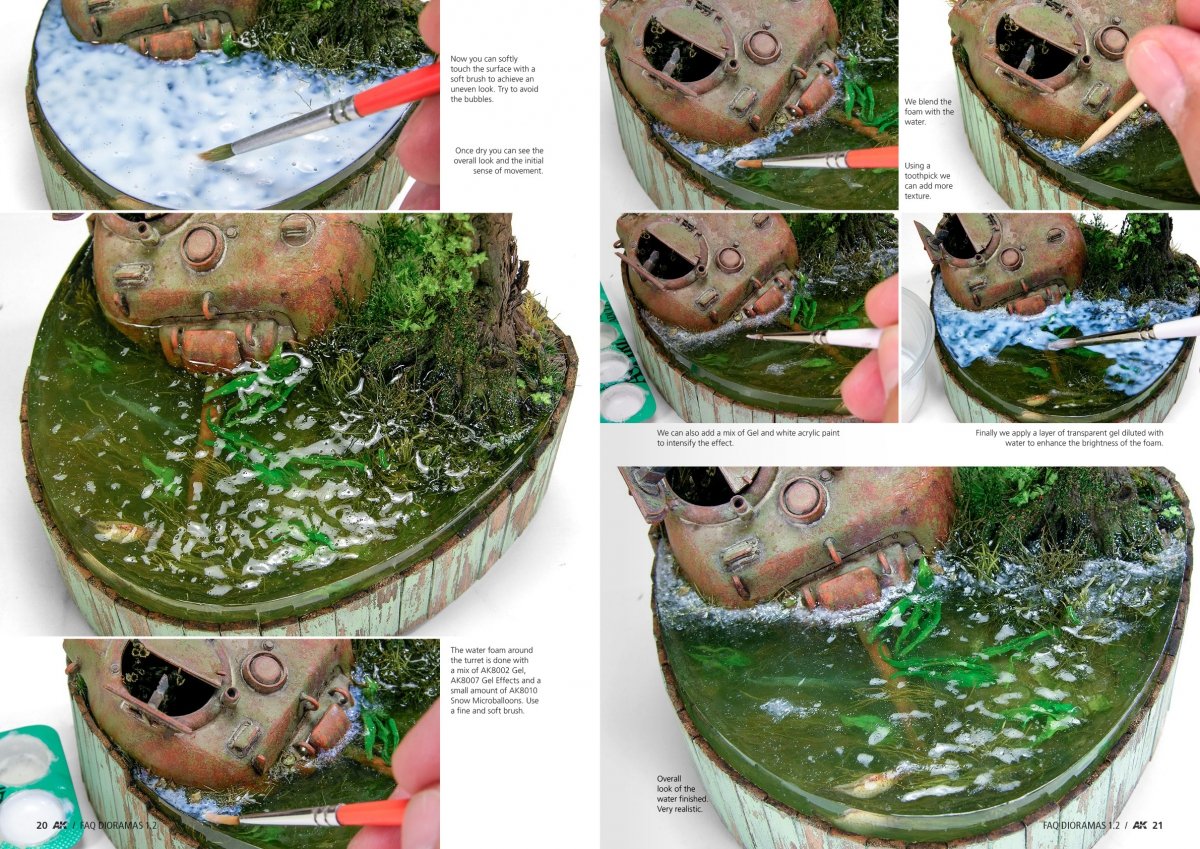 AK Interactive AK8050 DIORAMAS F.A.Q 1.2 EXTENSION – WATER, ICE &amp;amp; SNOW (English) – Bild 4