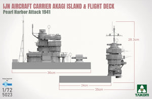 Takom 5023 IJN Aircraft Carrier Akagi - Island And Flight Deck, Pearl Harbor Attack 1941 1/72 – zdjęcie 5