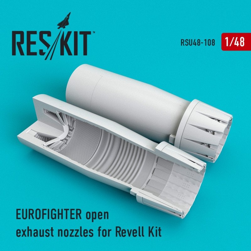 RESKIT RSU48-0108 Tuyères d'échappement ouvertes Eurofighter pour maquette Revell au 1/48