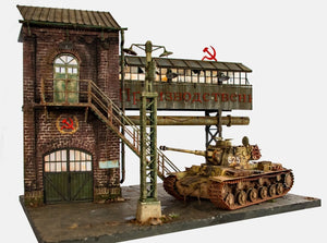 RT-Diorama 35305 Diorama-Base: Gun Factory &amp;quot;Barrikaden&amp;quot; 1/35 – immagine 2