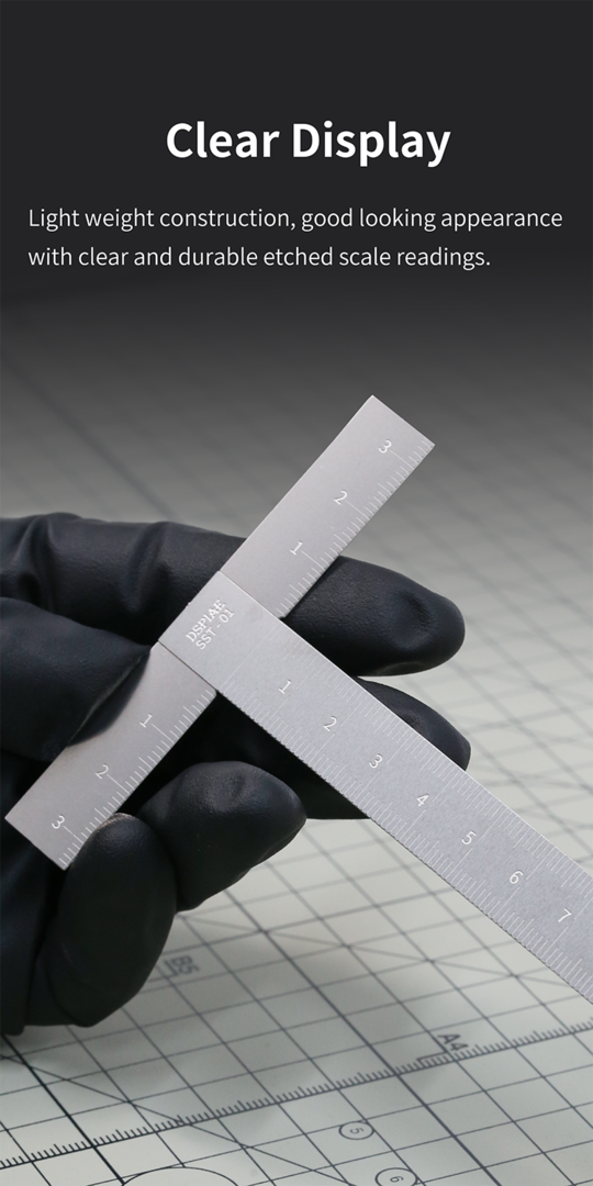 Règle en T en acier inoxydable DSPIAE SST-01 – image 3
