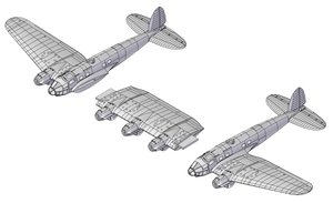 Roden 346 Heinkel He 111Z-1 Zwilling 1/144 – zdjęcie 3