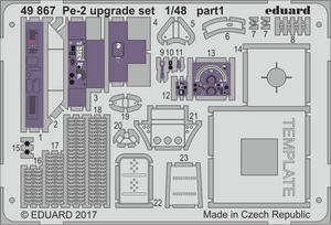 Kit de mise à niveau Eduard 49867 Pe-2 EDUARD 1/48