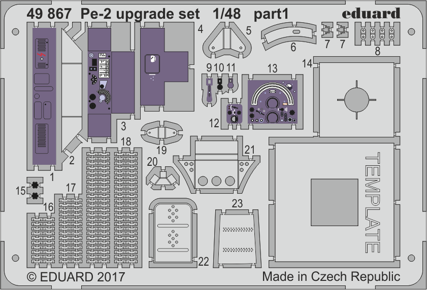 Kit de mise à niveau Eduard 49867 Pe-2 EDUARD 1/48