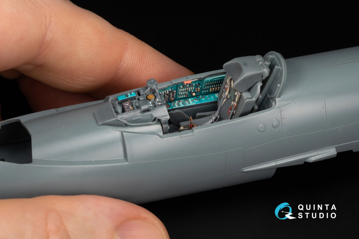 Quinta Studio QD+48576 MiG-21SM Fishbed-J 3D-Printed &amp;amp; coloured Interior on decal paper (Eduard) (with 3D-printed resin parts) 1/48 – immagine 14