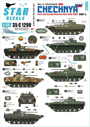 Star Decals 35-C1290 War in Caucasus 4 1/35