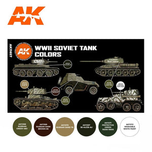 AK Interactive AK11657 3G WWII SOVIET TANK COLORS 6x17 ml – zdjęcie 2