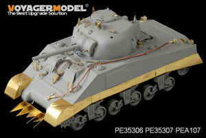 Voyager Model PE35307 WWII US army M4 Mid Tank Skirts For DRAGON 6511 and 6579 1/35 – immagine 2