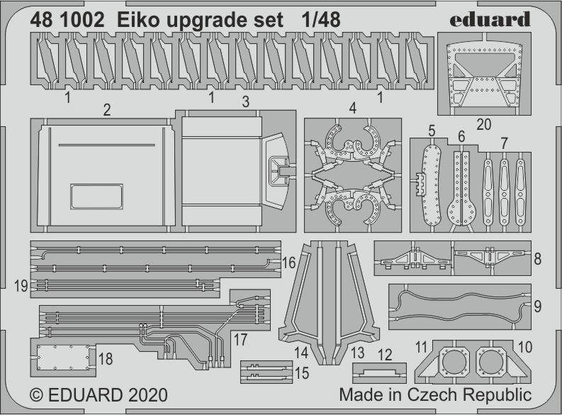 Kit d'amélioration Eiko 481002 pour EDUARD 1/48