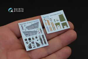 Quinta Studio QD48113 Mirage 2000C 3D-Printed &amp;amp; coloured Interior on decal paper (for Kinetic kit) 1/48 – immagine 2