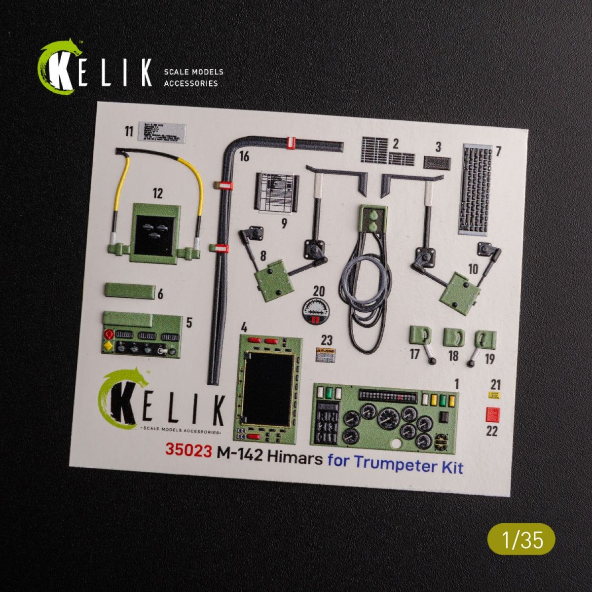 KELIK K35023 M142 HIMARS - Interior 3D Decal and classic Decal for Trumpeter kit 1/35 – Bild 5