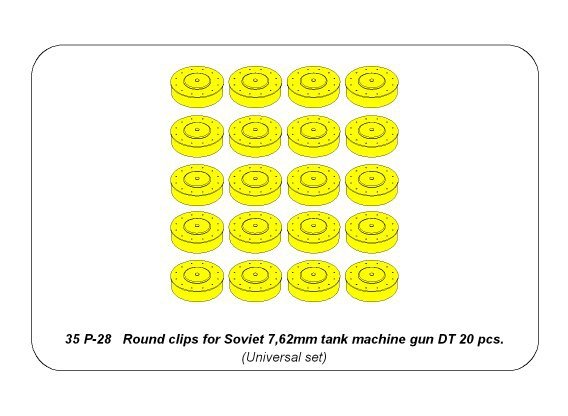 Aber 35P-28 Clips ronds pour soviétique 7,62 mm czkm DTZ – image 6