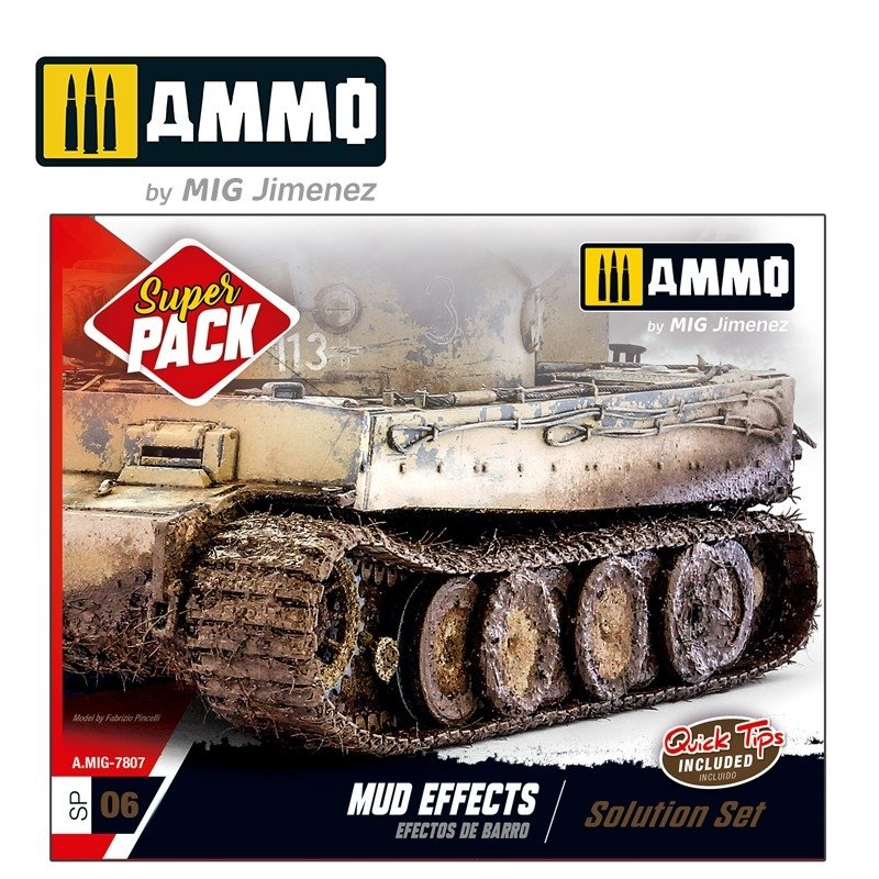 AMMO of Mig Jimenez 7807 MUD EFFECTS. SOLUTION SET
