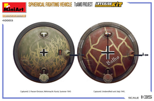 MiniArt 40003 SPHERICAL FIGHTING VEHICLE. TsAMO PROJECT. INTERIOR KIT 1/35 – immagine 2