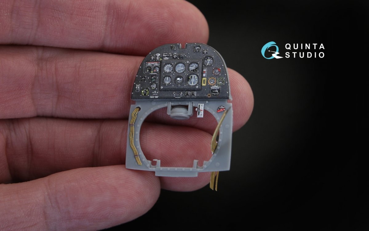 Quinta Studio QD32030 Spitfire Mk.V 3D-Printed &amp;amp; coloured Interior on decal paper (for Hobbyboss kit) 1/32 – immagine 5