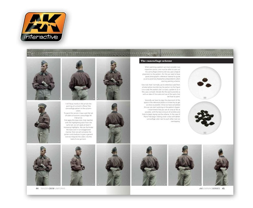 AK Interactive AK272 panzer crew uniforms painting guide l. series 02 – immagine 4