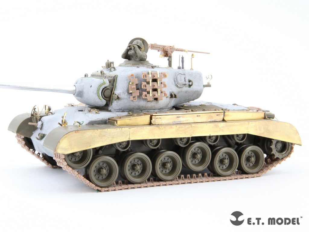 ET Model P35-058 US M26 PERSHING Char moyen Chenilles fonctionnelles (Impression 3D) 1/35 – image 4