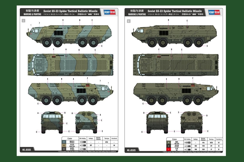 Hobby Boss 85505 Soviet SS-23 Spider Tactical Ballistic Missile 1/35 – imagen 2