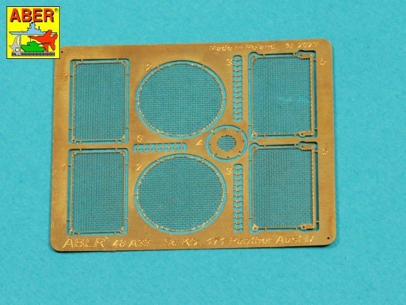 Aber 48A33 Grilles pour Panther D 1/48  – image 4