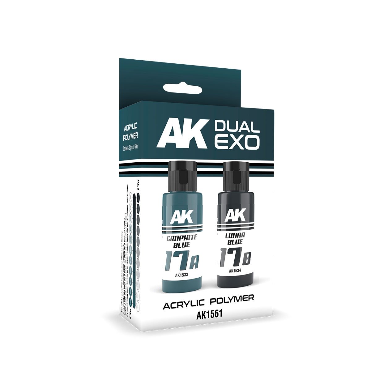 AK Interactive AK1561 DUAL EXO SET 17 – 17A GRAPHITE BLUE &amp;amp; 17B LUNAR BLUE